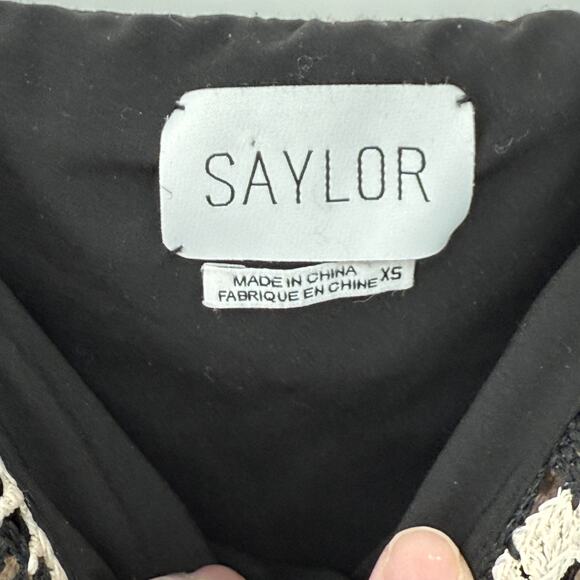 SAYLOR Black and White Mini Dress - Picture 10 of 10